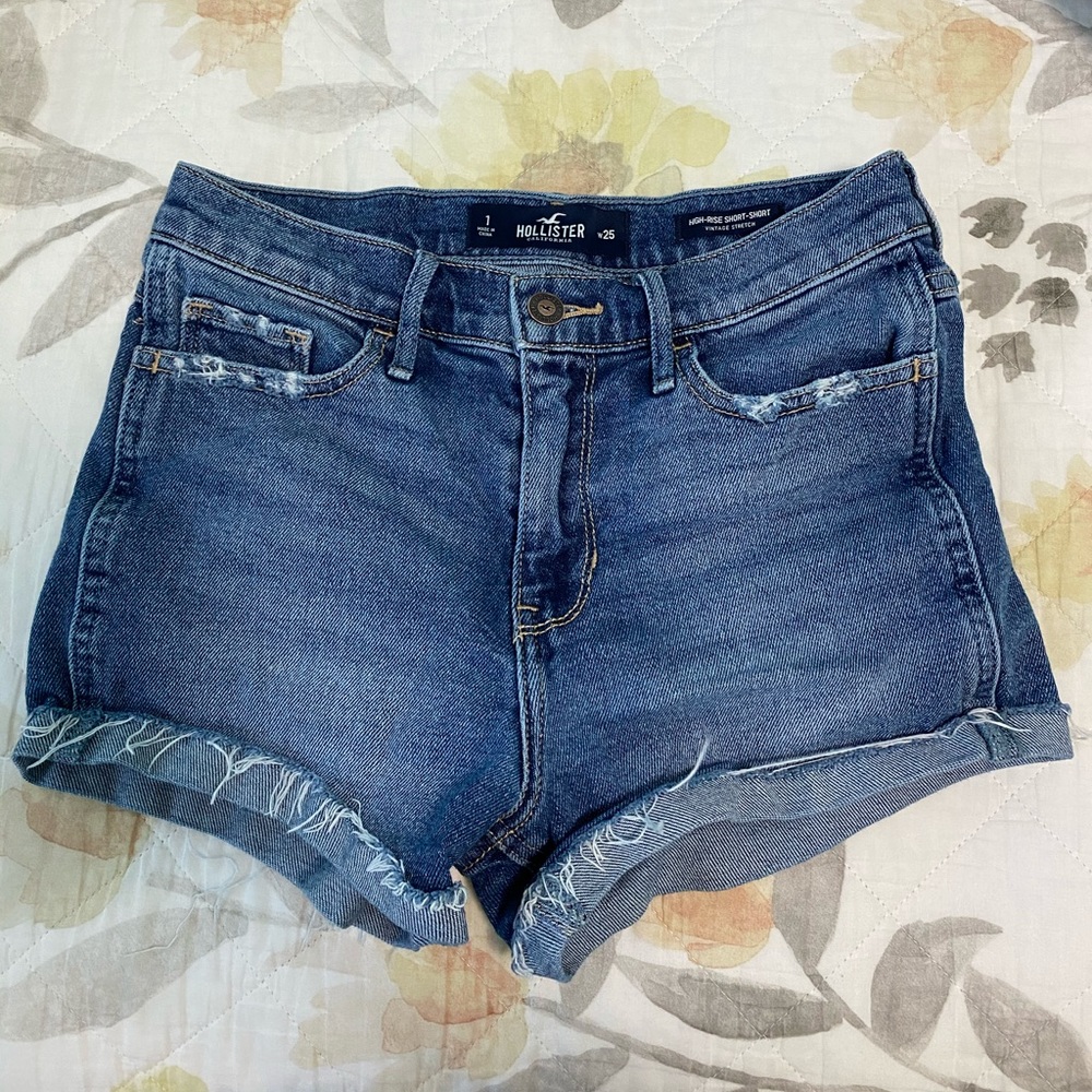 Hollister High Rise Denim Shorts